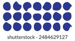 Blob shape icons. Abstract color blob Shape Collection. Organic blob shape on white background.