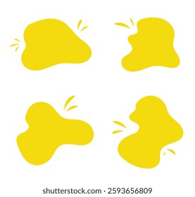 Blob shape organic set. Collection from abstract forms for design.