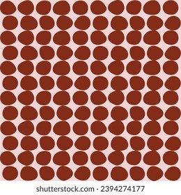 Blob shape organic set. Random red cube drops simple shapes. Pebble, inkblot, drops and stone.