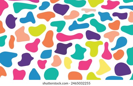 Blob shape organic, vector illustration set. Collection from abstract forms for design and paint. Liquid silhouette drop in modern style. vector illustration. EPS 10