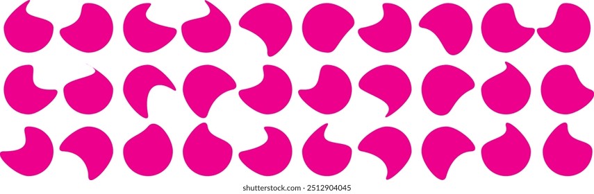 Conjunto de ilustrações de vetor orgânico de forma de blob. Forma de mancha abstrata. Formas Geométricas De Blob Fluido.