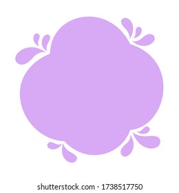 blob shape purple soft for banner copy space, aqua background, blob splash purple pastel color, water blobs droplet wave shape for element banner, blob round shape simple for graphic ad design, vector