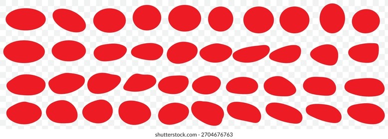 Blob forma elementos isolados de design de vetor de coleção preta. Conjunto de ícones de círculos de blob aleatórios. Isolado em um fundo branco.