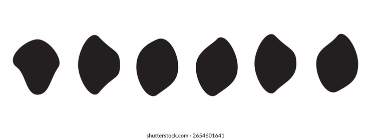 Blob molda coleção colorida vetor elementos de design isolados