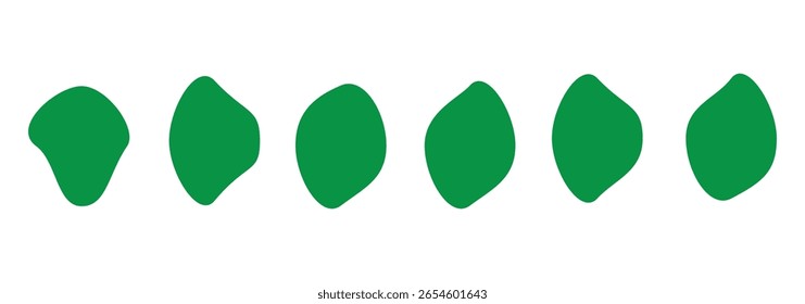 Blob Formas coloridas Elementos de diseño de Vector de colección aislados