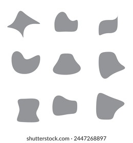 Blob shapes design vector illustration isolated on white background eps10