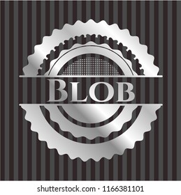Blob silvery badge