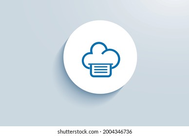 blob storage access icon vector design
