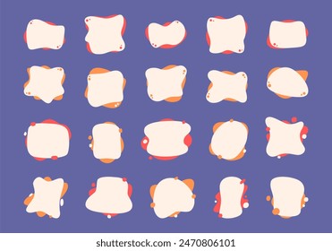 Blob Text Box Element Set