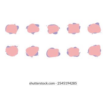 Blob Text Box Element Set 