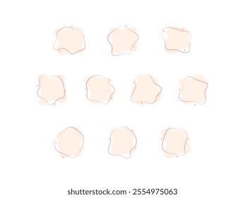 Blob Text Box Element Set 