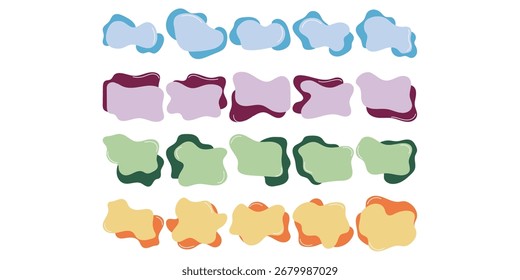 Blob Colección de conjunto de cuadros de texto