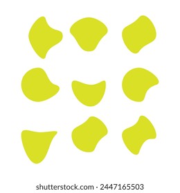 blobs black shape set eps 10