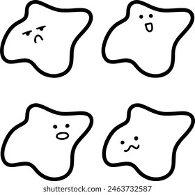 Blobs Vector Emoticon Shapes for Engaging Content
