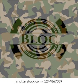 Bloc camouflage emblem