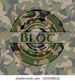 Bloc camouflaged emblem