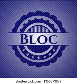 Bloc with denim texture