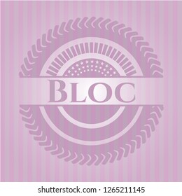 Bloc pink emblem