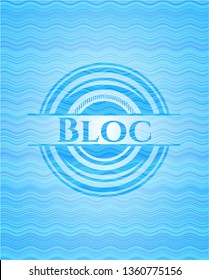 Bloc water representation emblem.