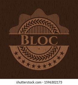 Bloc wood signboards. Vector Illustration.