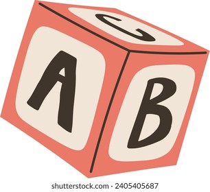 Block Abc Toy Vector Illustration