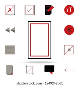 block abstract icon. text editor icons universal set for web and mobile