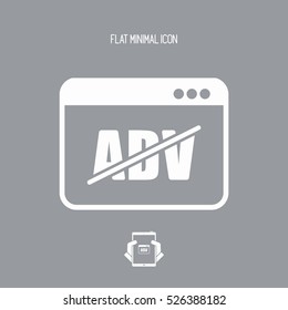 Block ADV - Vector flat minimal icon