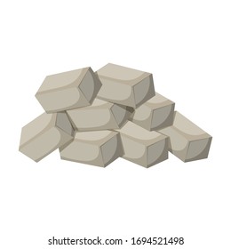 Block aerated vector icon.Cartoon vector icon isolated on white background block aerated.
