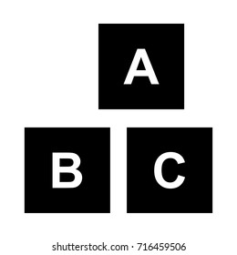 Block alphabet icon