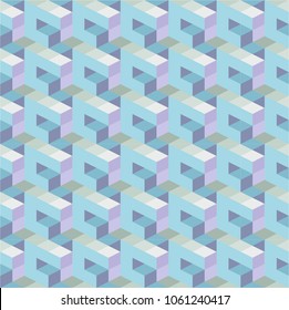 Block based isometric seamless pattern