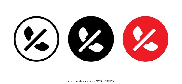 Block, Blocked, Phone Call Blocking Icon Vector In Flat Style