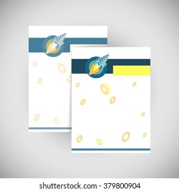 Block blue rocket fly business letter