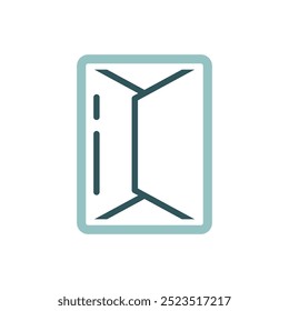 Bloque de icono de Vector de paquete de mantequilla. Signo de producto lácteo. Símbolo del gráfico para cocinar el diseño del Sitio web y de los App, logotipo, App, UI
