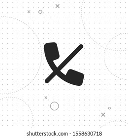 Block call, vector best flat icon on texture background , EPS 10