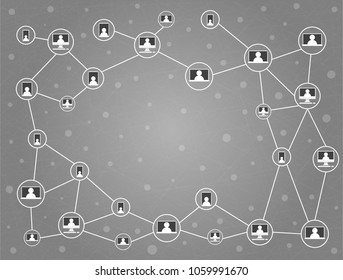 Block chain background.