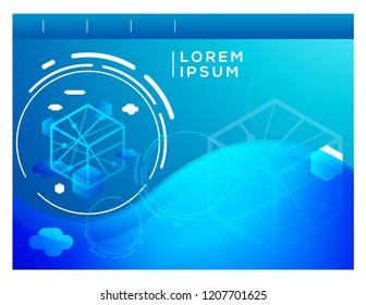 Block Chain Background_Web Template_Cool Cover