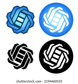 Block chain based crypto currency Gods Unchained GODS logo vector illustration design