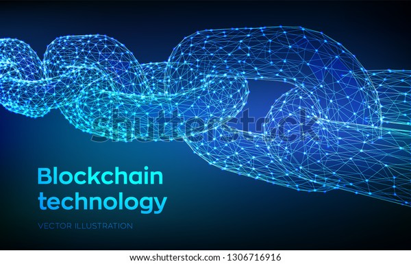 Block\
chain. Crypto currency. Blockchain concept. 3D Low polygonal chain\
consists of network connections. Concept of digital code. Editable\
cryptocurrency template. Vector\
illustration.