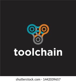 Block Chain Crypto Currency Link for business finance logo design