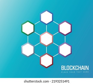 Diseño de cadena de bloques. Icono de minería de moneda de cifrado. servicio Bitcoin.