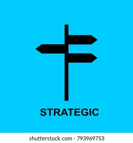 Block chain flat icon. Strategic symbol. Vector Illustration. Block Chain Technology Concept.