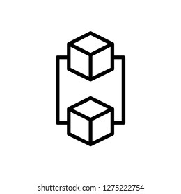 block chain icon vector