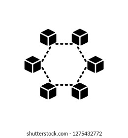 block chain icon vector