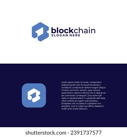 Block chain Logo Design. Cryptocurrency Vector Template.