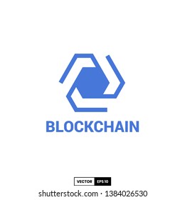 Block chain logo, design inspiration vector template for company logo