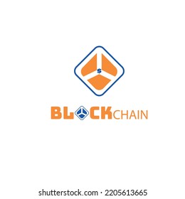 plantilla de diseño de logotipo de la cadena de bloques