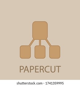 Icono de recorte de cadena de bloques. Glifo simple, vector plano de iconos web para ui y ux, sitio web o aplicación móvil