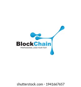 Block chain Technology Abstract Vector Sign, Symbol or Logo Template.
