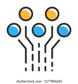 Block chain technology. Data transfer technology. Information concept. Abstract vector background. Cryptocurrency technology vector background.