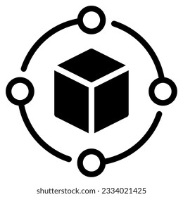 Block chain Technology Icon can be used for uiux, web, app, infographic, etc